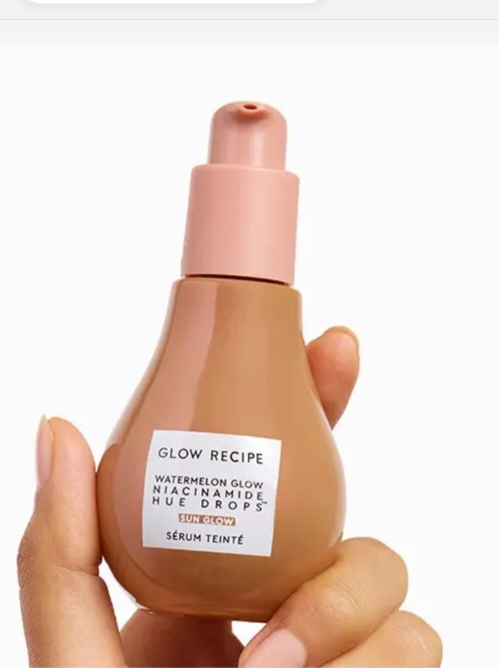 GLOW RECIPE Watermelon Glow Niacinamide Hue Drops in Sun Glow (sheer bronze) NIB